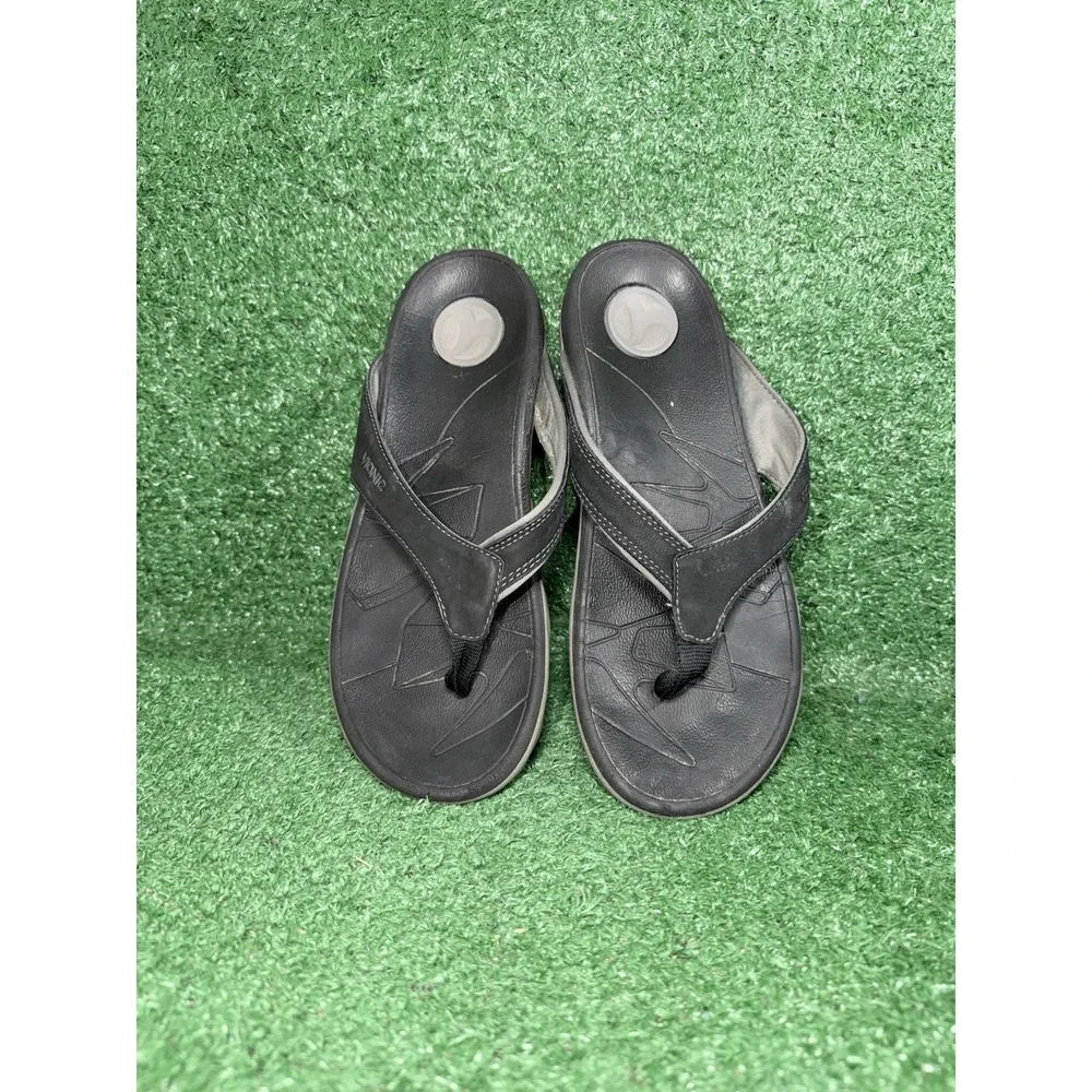 Vionic Vibram Sandals Men's Size 8 Bryce Slides Orthopedic Black Walking Comfort